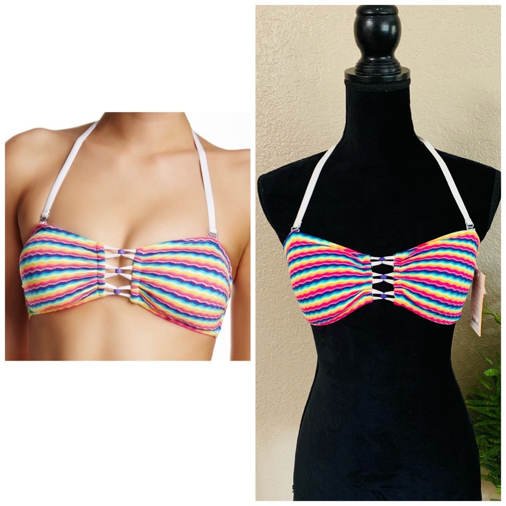 CA x Vitamin A multicolor rainbow Karlie bandeau